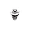 Accessories Personality Trend Cowboy Hat Skull Ring Niche Design Men'S Titanium Steel Index Finger Ring