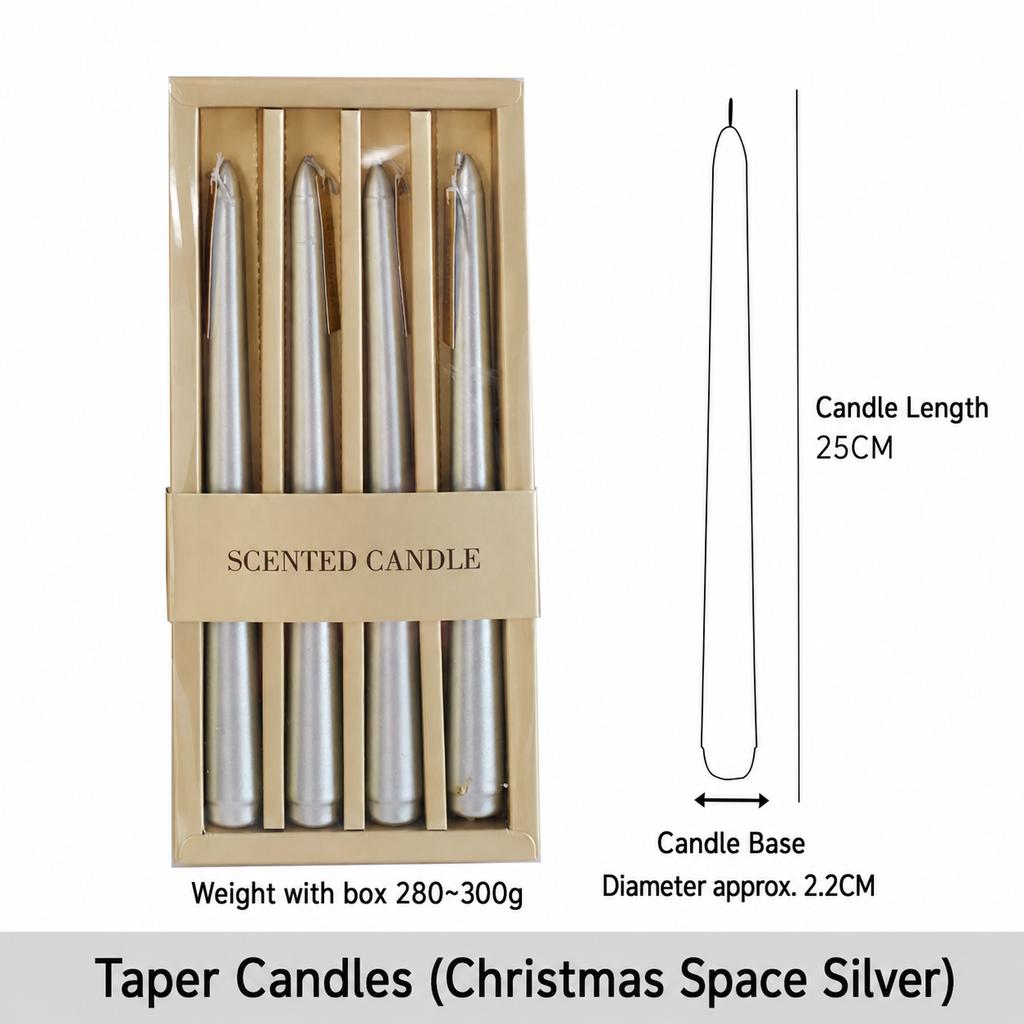 Decorative Candles Cylindrical Cylindrical Taper Candles Long Stem Candles Long Taper For Holiday Parties Home Table Decoration