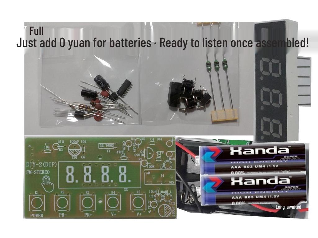 Stereo FM Radio Kit with Digital Display - DIY Parent-Child Welding Project