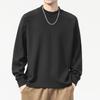 Mens Loose Round Neck Long Sleeve Heavyweight Casual Vintage Bottoming T Shirt