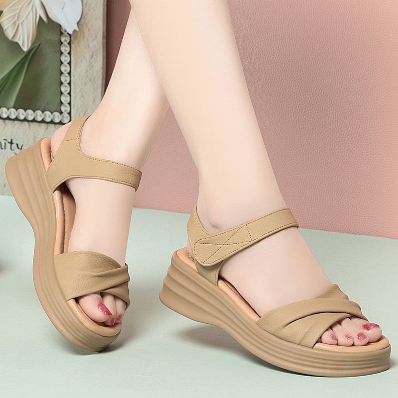New Summer Sandals with A Low Heel, Non-slip, Wear-resistant, Stylish Mid-heel, Sporty, Casual, Fashionable Women's Shoes