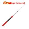 Compact 60-80cm Portable Fishing Rod – Mini Raft, Casting, Surf, and Ice Lure Rod