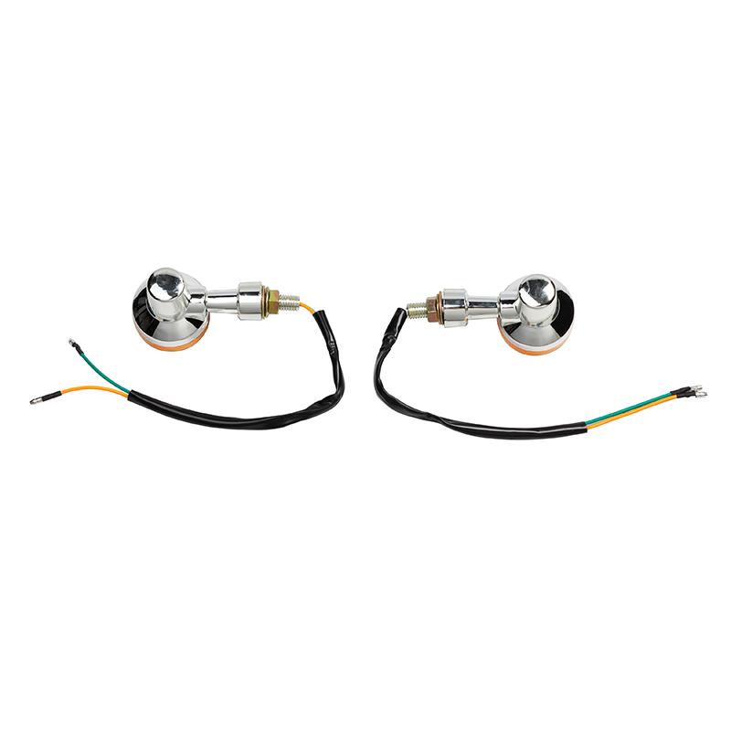 1pair Motorcycle Turn Signal Lights Indicator Lamp Amber Flashers Universal Fit for Most Motorcycles