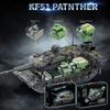 Military Technicial KF51 Panzer Building Blocks  Army Heavy Tank 4 Figures Assembly Brick Model Kit Adults Gifts 2235PCS