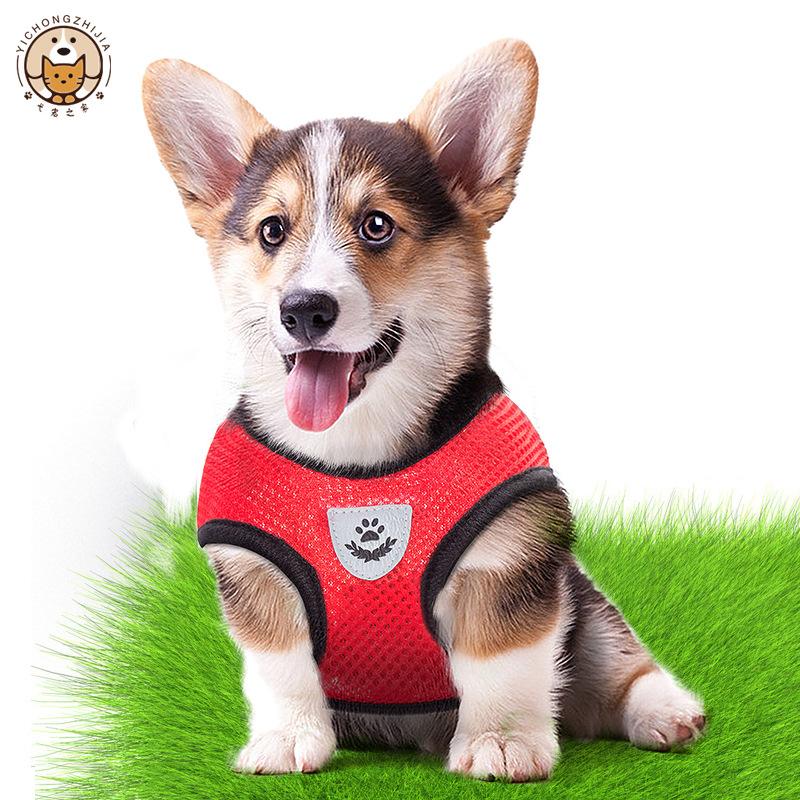 New Cat Harness Vest Walking Leash For Puppy dog Collar Polyester Adjustable Mesh Dog Harness For Small Medium Pet Accessories