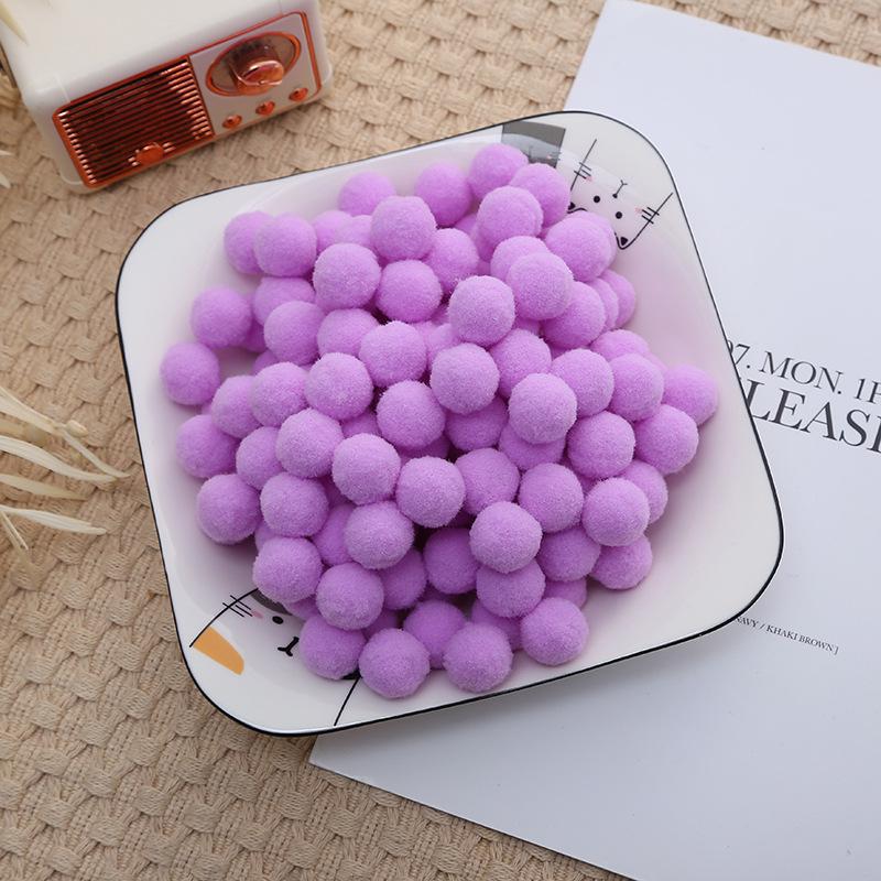 2.5cm High Elastic Plush Balls - Handmade DIY Toys & Decorative Accessories