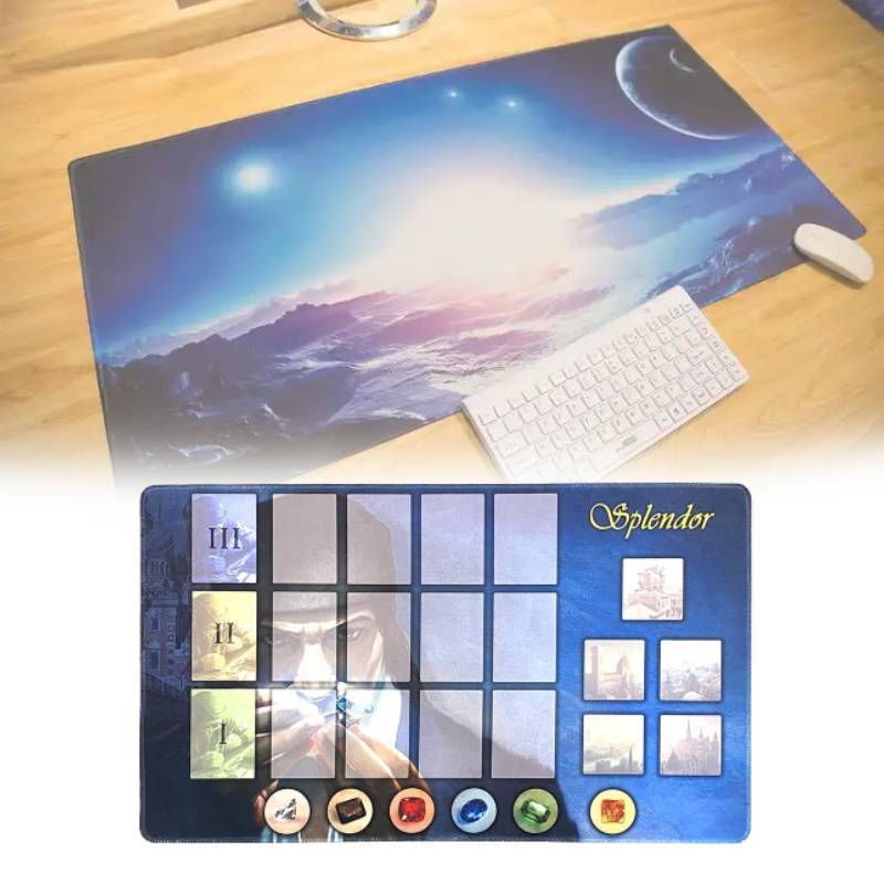 Mata do gry planszowej Gem Splendor z żywiczną powierzchnią dla entuzjastów kart i gier