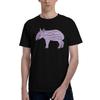 1 Piece Purple Funny Graphic 100 Cotton Tshirt Tapir Tops Tees For Unisex