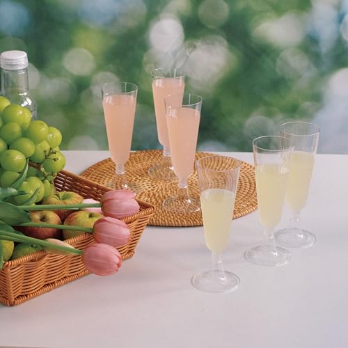 Niesporek Disposable Wine Glasses, 120 Pieces, 150ml Capacity [Japanese Food Standards Certified], Champagne Glasses, Hard Plastic, Red Wine Glasses,