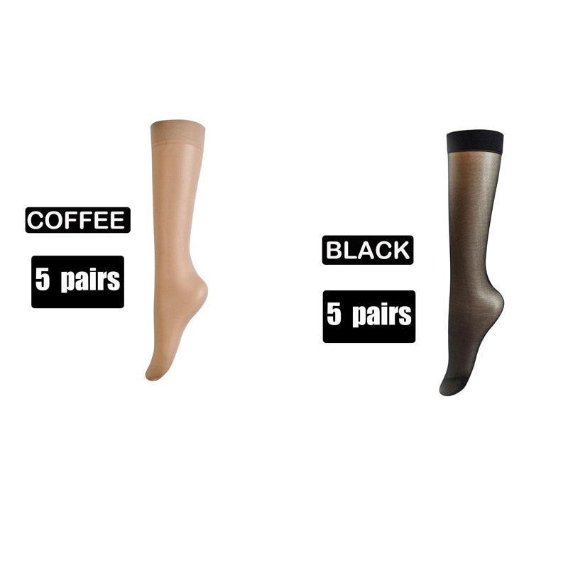 Bas en Nylon pour Femmes Ultra-fins Haute Qualité Longs pour Filles Transparents Élasticité Genou Confortables
