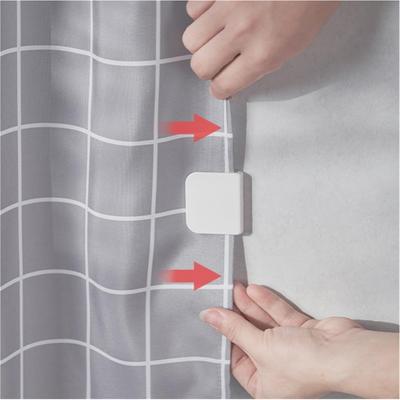 2/4/8Pcs Shower Curtain Clips Curtain Edge Retainers Curtain Holders Wind Fixed Hook Shower Curtain Clamp Bathroom Accessories
