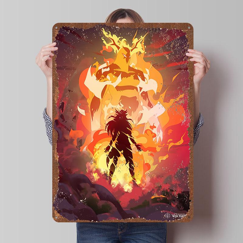 The Legend of Vox Machina Tinplate Posters Customizable Wall Art Retro Vintage Metal Tin Signs for Home and Decoration Gaming