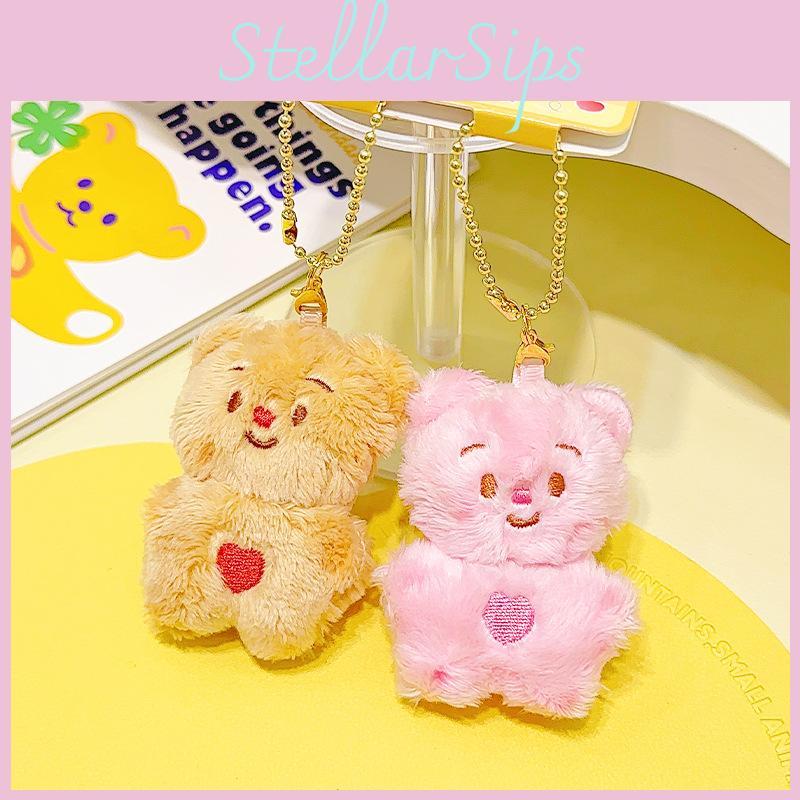 Soft And Cuddly Jinnew Cream Bear Plush Keychain Perfect For Bag Decoration Gift
