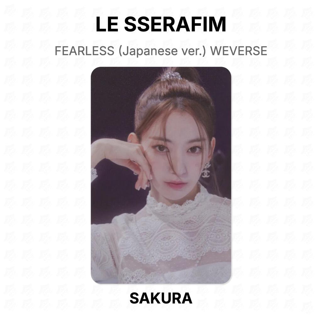 LE SSERAFIM FEARLESS (Japanese Ver.) WEVERSE Official Photocard