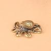 Handmade Solid Brass Octopus Tea Pet - Creative Copper Tea Ceremony Decor and Spare Parts for Wealth and Harmony.