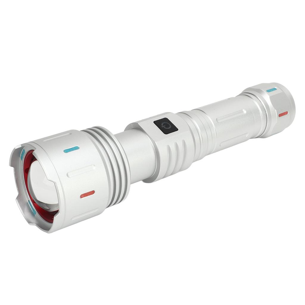 Latarka LED 10000 Strumień świetlny 5 Trybów Ładowanie USB Typ C Wodoodporna Latarka Kempingowa dla