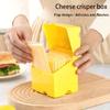 Plastic Sliced Cheese Storage Container with Lid And Holder Flip Top Butter Block Box Cheese Slice Saver Kitchen Organizer