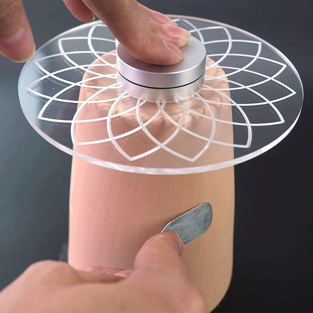Aluminum Alloy Clay Bearing Multi Size Round Pottery Trimming Spinner Wheel Bearing Rotate Rotary Disc Bearing Pottery Art