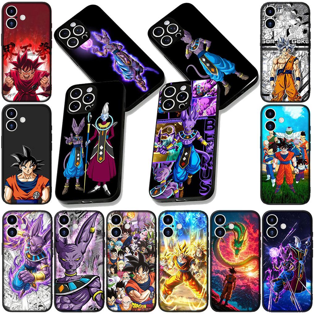 Cover for Samsung Galaxy S25 S24 S23 FE Plus Ultra S7 Edge A16 A15 5G S25+ Coque Phone Case Beerus Dragon Son Gokus Ball Whis