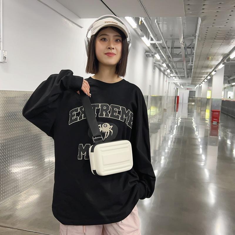 Osobowość Modna Fajna Mała Kwadratowa Torba Moda Na Ramię Pudełko Torba Męska i Damska Torba Kurierska na Ramię Torba na Pierś Casualowa Torba na Telefon Komórkowy