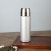 High-Value Titanium-Covered Double-Layer Thermos Cup Portable Hammer-Pattern Vacuum Stewed Teacup Light Luxury High-End Business Gift Cup