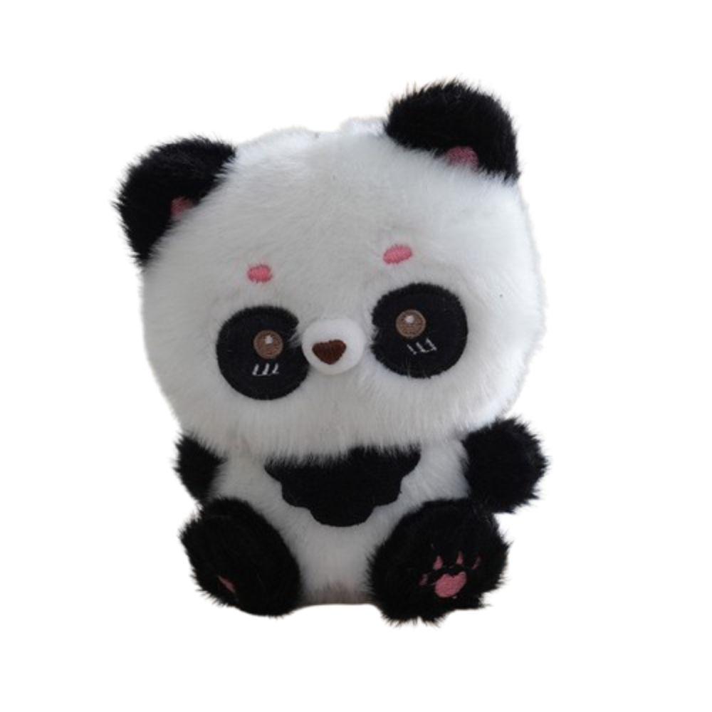 Skin-friendly Puppy Plush Keychain Soft Material Elephant Plush Toys Panda Plush Pendant for Girls