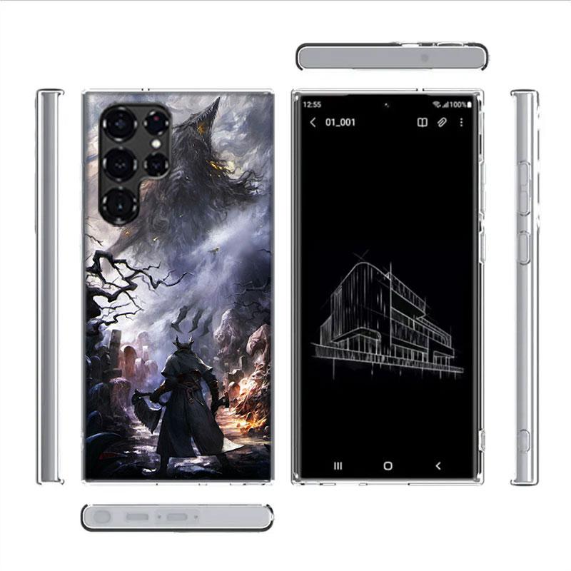 Game Bloodborne Capa Phone Case For Samsung S26 Ultra S25 Edge Galaxy S23 S21 S20 S24 FE S22 S10 Plus Cover Clear TPU Shell Coqu