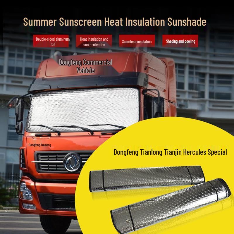 

Jiefang J6P/JH6 Front Windshield Sunshade Visor for Cab Thickened Front Shield 60*130CM