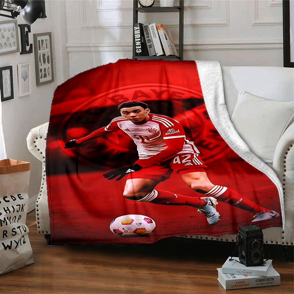 Coperte con Maglia del Bayern Monaco in Flanella Stampata Traspirante Calda per Casa Ufficio Copriletti 0708a121