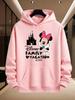 Disney Family Parent-child Outfits Mickey Mouse and Minnie Boys  Girls Men  Women Couples Autumn and Winter Multi-color Hoodies