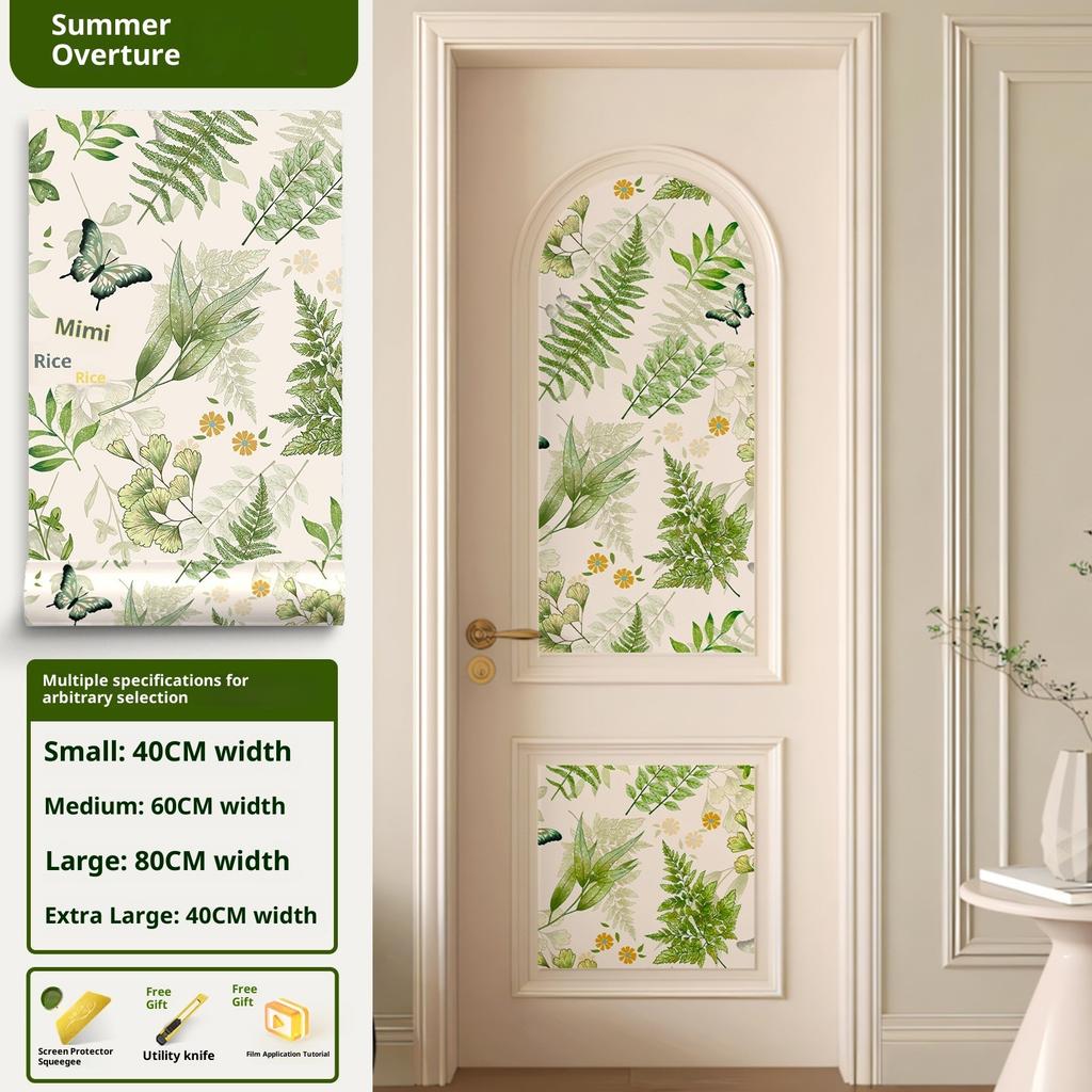 French Retro Sticker Furniture Refurbished Wardrobe Door Desktop Cabinet Cabinet Film Thickened Color Change Self-adhesive Wall Wallpaper