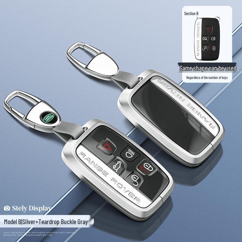 Land Rover Schlüsselhülle: Aluminiumgehäuse für Range Rover Sport, Velar, Evoque, Discovery, Freelander.