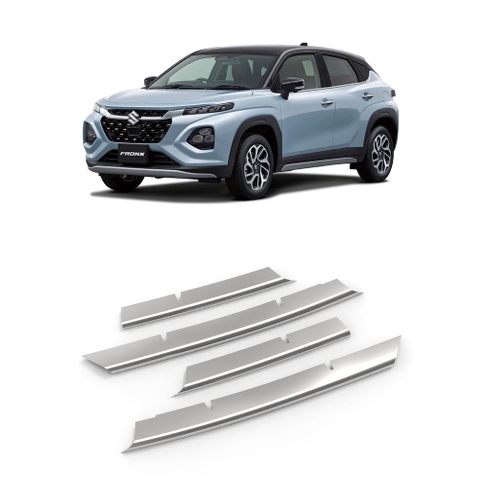 Stainless Steel Decorative Strip for Suzuki 25 Fronx Front Bumper Grille