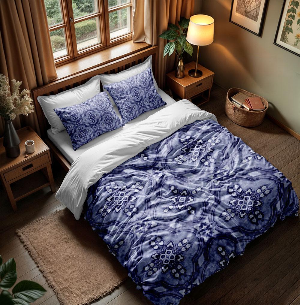 Set Copripiumino Motivo Maiolica Italiana Singolo Doppio Queen King Us Twin Full King Set di Biancheria da Letto