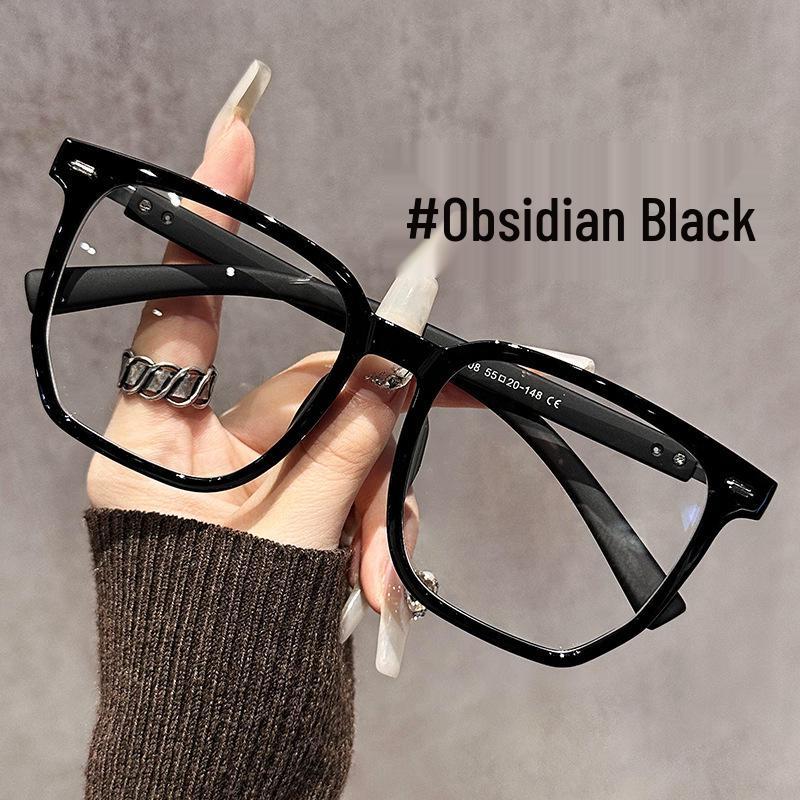 Women's High-End Ultralight Myopia Eyeglass Frames - Large Face Slimming Anti-Blue Light Glasses