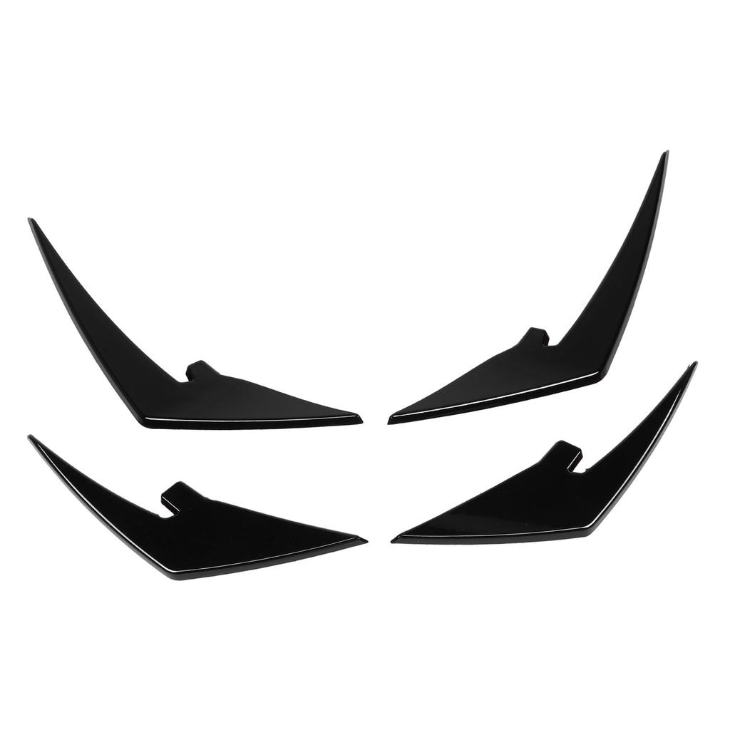 4pcs Front Bumper Splitter Fins ABS Light Weight Front Bumper Body Spoiler Canards Trim for M3 M4   G81 G82 G83