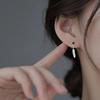 Simple Alloy Long Wing Stud Temperament Feather Earrings Silver Wings Shape Elf Ear Cuff Earrings Jewelry Accessories Gifts