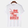 Big Kahuna Burger Graphic TShirt Short Sleeve Unisex Pulp Fiction Tees Vintage Casual White Tops Fashion Cotton Unisex Shirt
