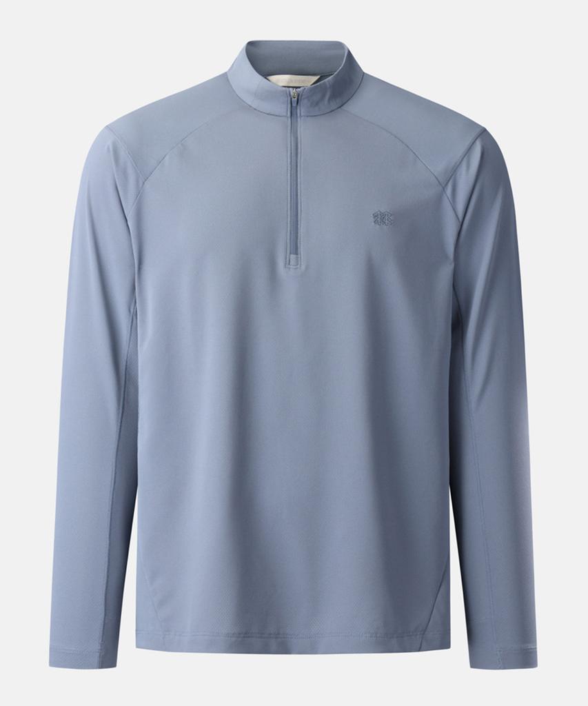 Koolongseupocheu Men'S Basic Zip-Up Long Sleeve T-Shirt Jwtbm26251Gbu