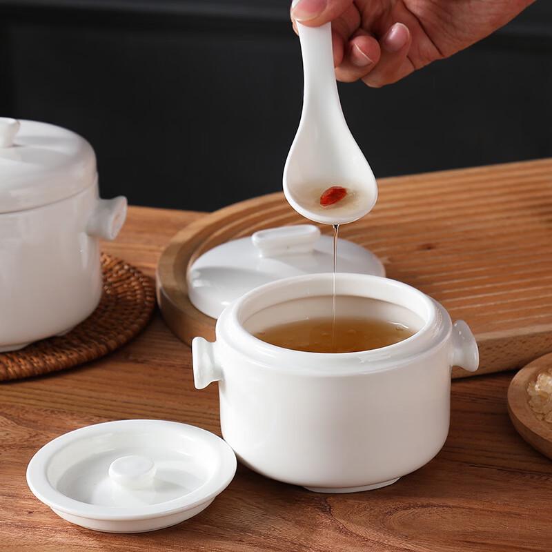 Ruhan Ceramic Double Lid Stew Pot