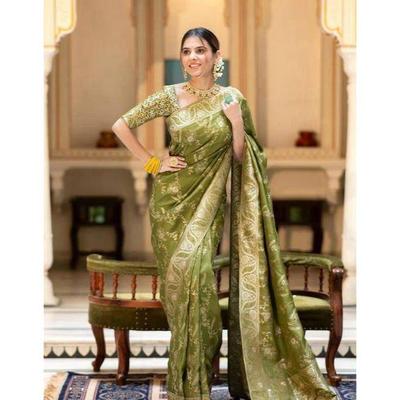 Latest New Collation Disigner Saree for Women, ,Blouse (Need To Be Stitched As Per Size And Fit)
