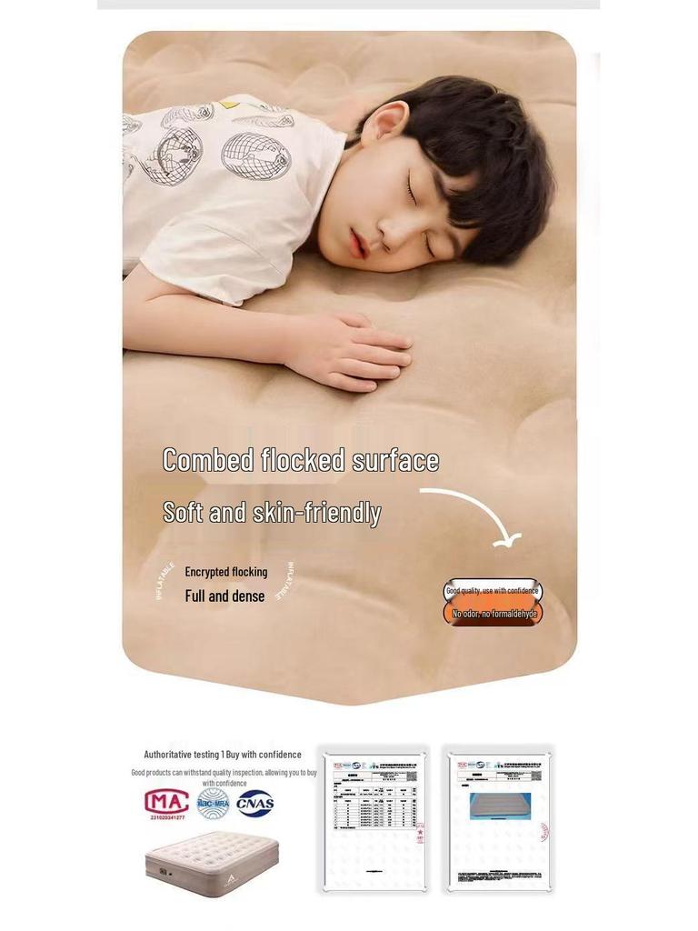 Thickened Self-Inflating Portable Air Mattress for Outdoor Camping and Hiking
