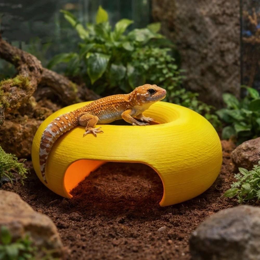 Landscaping Reptile Shelter Unique 3D Printed Cave Practical Reptile Caves  Reptile Terrarium