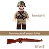 Compatible Lego WWII Military Minifigures: US Army Soldiers with Weapons - Educational Assembly Toys for Boys