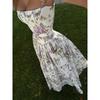 Rochie Maxi Plisată cu Talie Înaltă cu Imprimeu Floral Vintage Femei Sexy Fără Spate Fără Mâneci Rochii Lungi Vară Sexy Vocație Petrecere Robă
