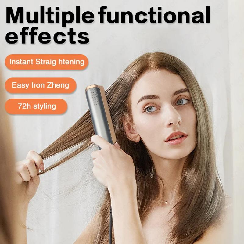 Cross-border Negative Ion Ceramic Coating Curling Iron Electric Heating Comb with Multi-Gear Thermostat Source Factory