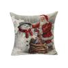 Santa Claus Linen Pillowcase Festive Decoration Cushion Pillowcase