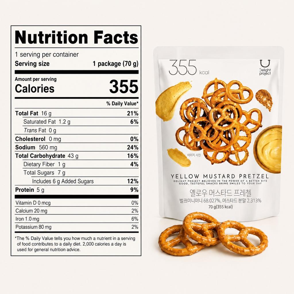 Olive Young Pretzels al Miele e Senape 70g