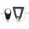 AIRSPEED Carbon Fiber Gear Shift Knob Cover Trim for BMW F80 M3 F82 M4 2014-2018, Black