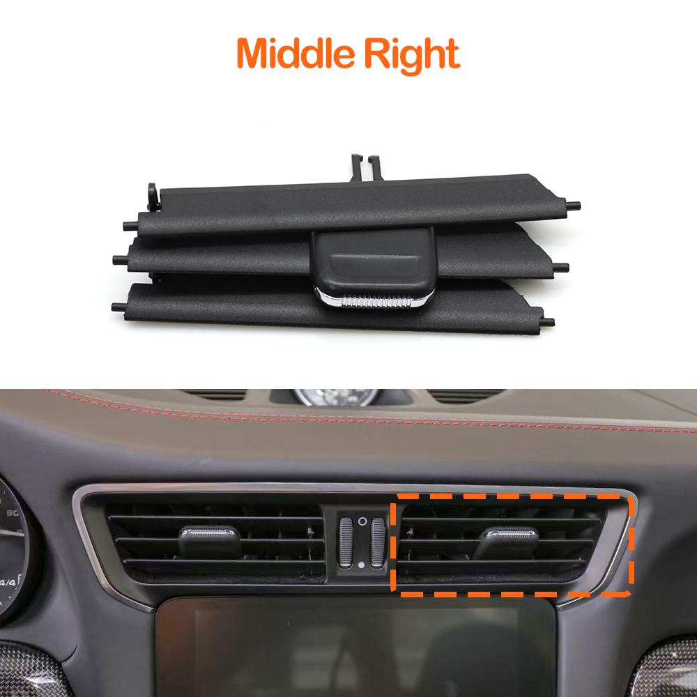 Car Dashboard Left Right Middle Air Conditioning AC Vent Grille Repair Kit For Porsche 911 Carrera GT2 GT3 Turbo Targa 2012-2019
